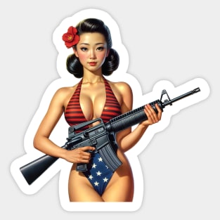 Pinup Girl Sticker